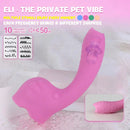 5.31in Cute Private Pet Vibe Bendable Elephant Trunk Auto Vibrating Dildo