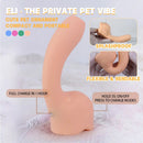 5.31in Cute Private Pet Vibe Bendable Elephant Trunk Auto Vibrating Dildo