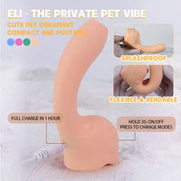 5.31in Cute Private Pet Vibe Bendable Elephant Trunk Auto Vibrating Dildo