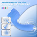 5.31in Cute Private Pet Vibe Bendable Elephant Trunk Auto Vibrating Dildo