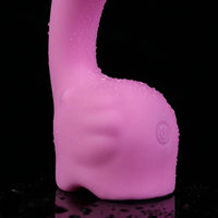 5.31in Cute Private Pet Vibe Bendable Elephant Trunk Auto Vibrating Dildo