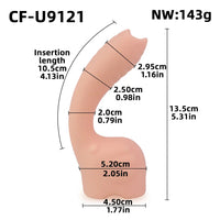 5.31in Cute Private Pet Vibe Bendable Elephant Trunk Auto Vibrating Dildo