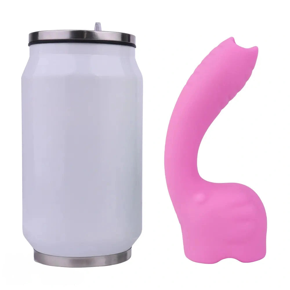 5.31in Cute Private Pet Vibe Bendable Elephant Trunk Auto Vibrating Dildo