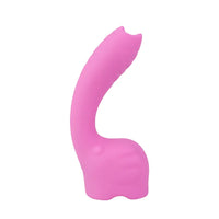 5.31in Cute Private Pet Vibe Bendable Elephant Trunk Auto Vibrating Dildo
