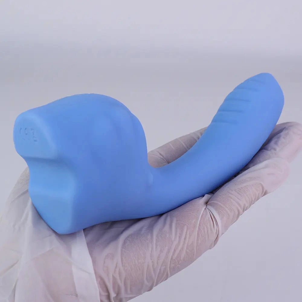 5.31in Cute Private Pet Vibe Bendable Elephant Trunk Auto Vibrating Dildo