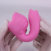 5.31in Cute Private Pet Vibe Bendable Elephant Trunk Auto Vibrating Dildo
