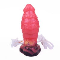 5.31in Fantasy Silicone Soft Inflatable Spraying Water Dildo For Anus Clit