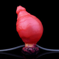 5.31in Fantasy Silicone Soft Inflatable Spraying Water Dildo For Anus Clit