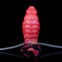 5.31in Fantasy Silicone Soft Inflatable Spraying Water Dildo For Anus Clit