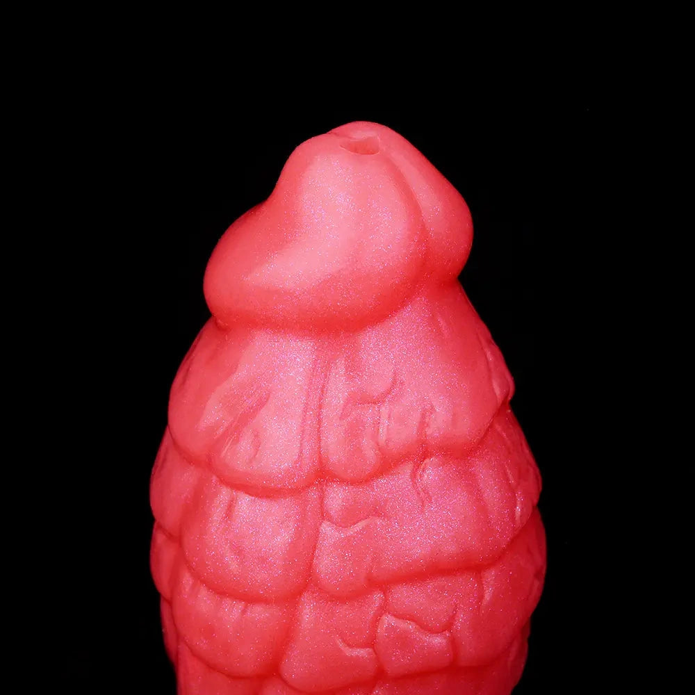 5.31in Fantasy Silicone Soft Inflatable Spraying Water Dildo For Anus Clit