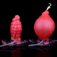 5.31in Fantasy Silicone Soft Inflatable Spraying Water Dildo For Anus Clit