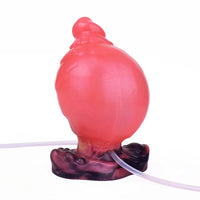 5.31in Fantasy Silicone Soft Inflatable Spraying Water Dildo For Anus Clit