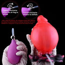 5.31in Fantasy Silicone Soft Inflatable Spraying Water Dildo For Anus Clit