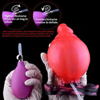5.31in Fantasy Silicone Soft Inflatable Spraying Water Dildo For Anus Clit