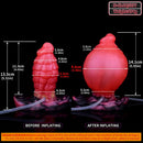 5.31in Fantasy Silicone Soft Inflatable Spraying Water Dildo For Anus Clit