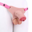 5.31in Silicone Horse Animal Cock Cage Strap on Chastity Dildo With Lock