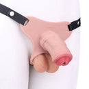 5.31in Silicone Horse Animal Cock Cage Strap on Chastity Dildo With Lock