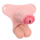 5.31in Silicone Horse Animal Cock Cage Strap on Chastity Dildo With Lock