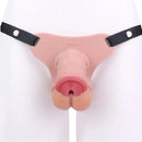 5.31in Silicone Horse Animal Cock Cage Strap on Chastity Dildo With Lock