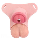 5.31in Silicone Horse Animal Cock Cage Strap on Chastity Dildo With Lock