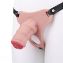 5.31in Silicone Horse Animal Cock Cage Strap on Chastity Dildo With Lock