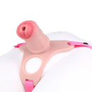 5.31in Silicone Horse Animal Cock Cage Strap on Chastity Dildo With Lock