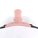 5.31in Silicone Horse Animal Cock Cage Strap on Chastity Dildo With Lock