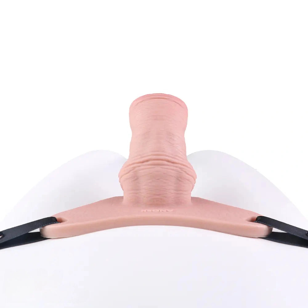 5.31in Silicone Horse Animal Cock Cage Strap on Chastity Dildo With Lock