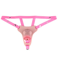 5.31in Silicone Horse Animal Cock Cage Strap on Chastity Dildo With Lock