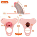 5.31in Silicone Horse Animal Cock Cage Strap on Chastity Dildo With Lock