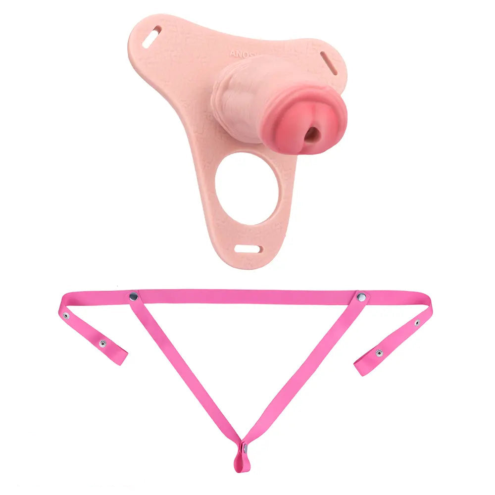 5.31in Silicone Horse Animal Cock Cage Strap on Chastity Dildo With Lock