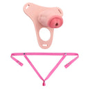 5.31in Silicone Horse Animal Cock Cage Strap on Chastity Dildo With Lock