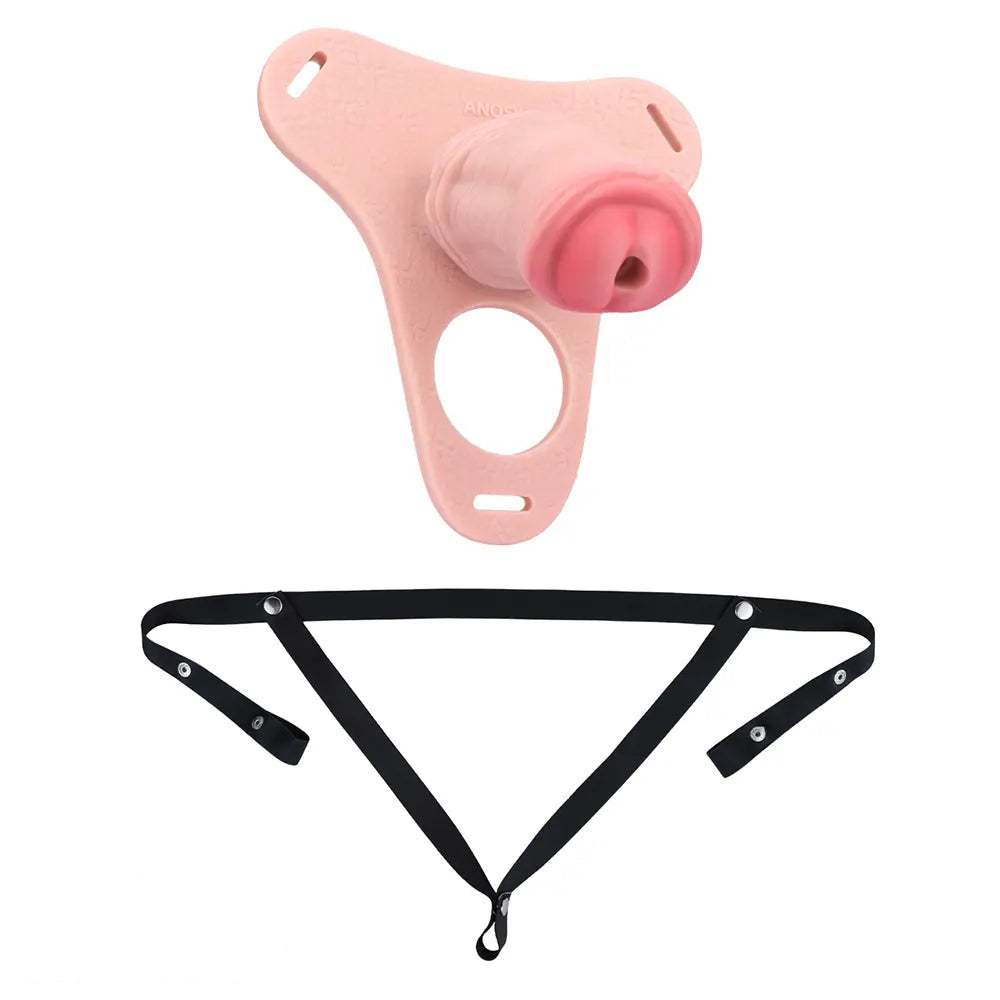 5.31in Silicone Horse Animal Cock Cage Strap on Chastity Dildo With Lock