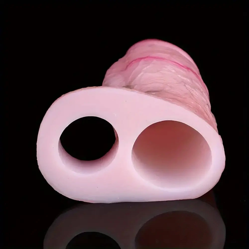5.31in Silicone Soft Dildo Sleeve Flexible Penis Extender For Sex Orgasm