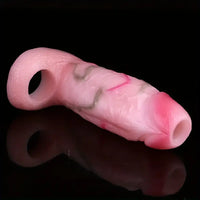 5.31in Silicone Soft Dildo Sleeve Flexible Penis Extender For Sex Orgasm