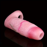 5.31in Silicone Soft Dildo Sleeve Flexible Penis Extender For Sex Orgasm