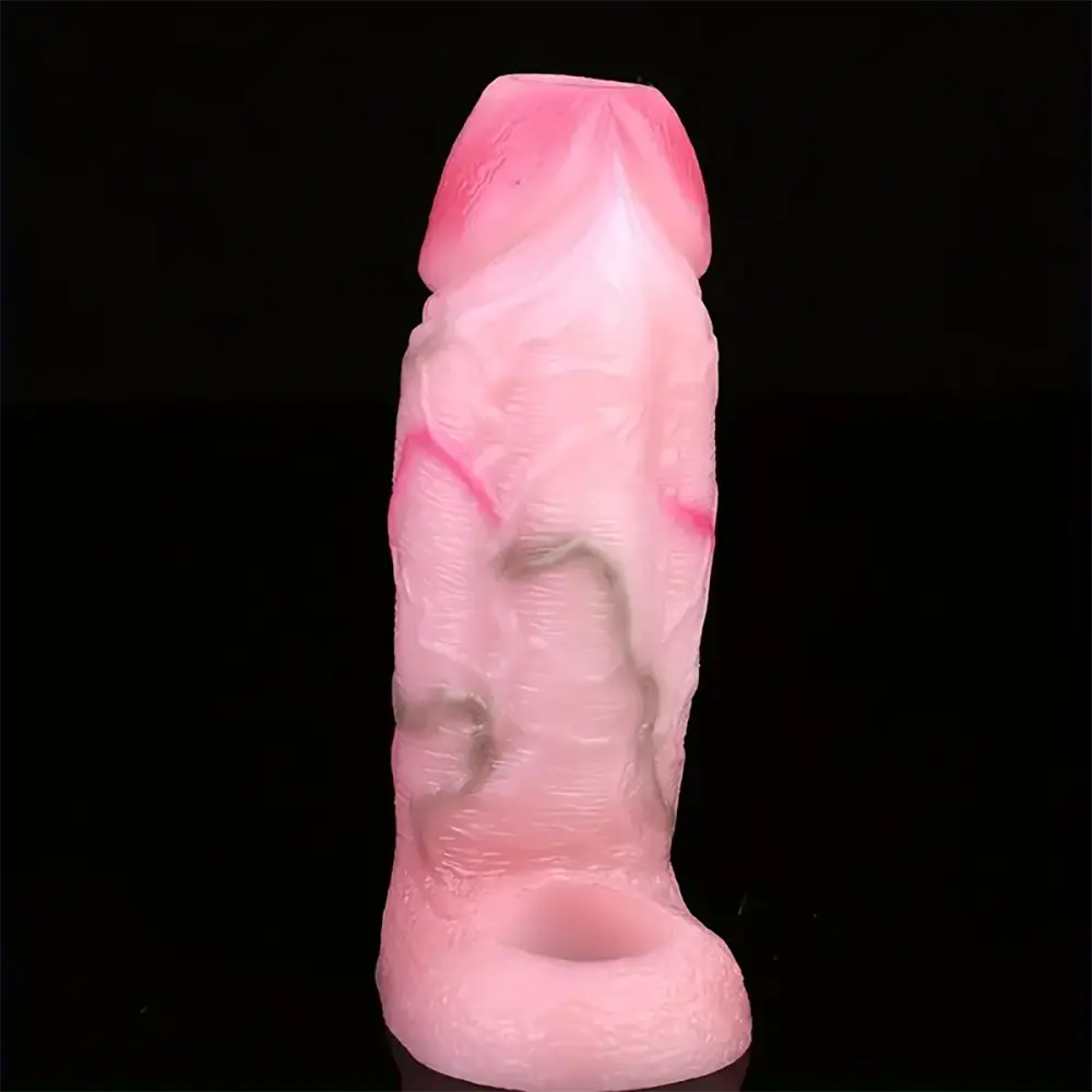 5.31in Silicone Soft Dildo Sleeve Flexible Penis Extender For Sex Orgasm