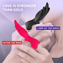 5.31in Vibrating Finger Small Silicone Dildo For G-spot Clitoral Sex Toy