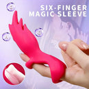 5.31in Vibrating Finger Small Silicone Dildo For G-spot Clitoral Sex Toy