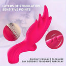 5.31in Vibrating Finger Small Silicone Dildo For G-spot Clitoral Sex Toy