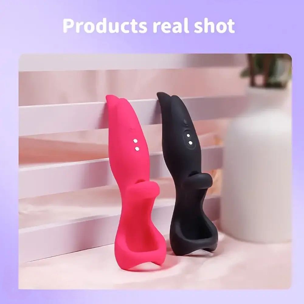 5.31in Vibrating Finger Small Silicone Dildo For G-spot Clitoral Sex Toy