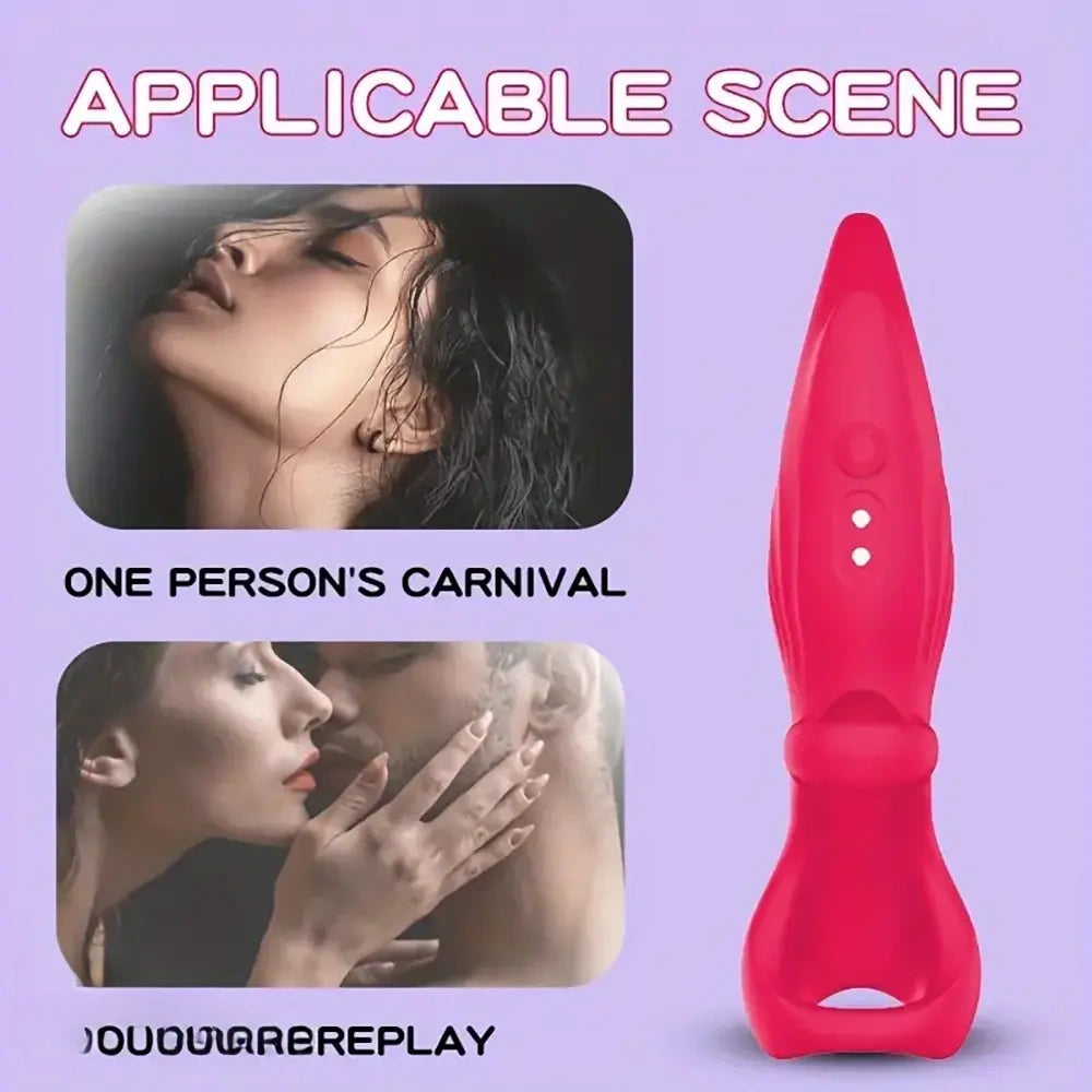 5.31in Vibrating Finger Small Silicone Dildo For G-spot Clitoral Sex Toy
