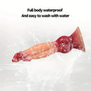 5.39in 6.49in 7.95in 9.05in Triple Ended Dog Knot Animal Fantasy Dildo