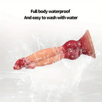 5.39in 6.49in 7.95in 9.05in Triple Ended Dog Knot Animal Fantasy Dildo