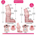 5.39in 6.73in 6.96in Dog Knot Penis Sleeve Dildo Reusable Penis Sleeve