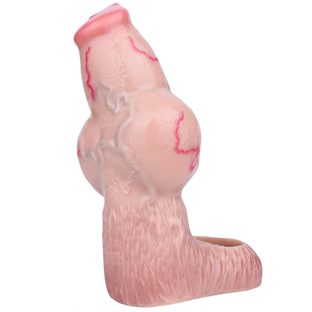 5.39in 6.73in 6.96in Dog Knot Penis Sleeve Dildo Reusable Penis Sleeve
