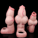 5.39in 6.73in 6.96in Dog Knot Penis Sleeve Dildo Reusable Penis Sleeve