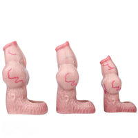 5.39in 6.73in 6.96in Dog Knot Penis Sleeve Dildo Reusable Penis Sleeve