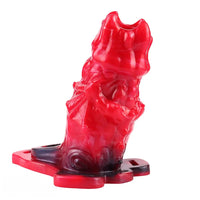 5.39in Hollow Dildo Silicone Soft Fantasy Odd Strap on Cock Sleeve Toy
