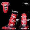 5.39in Hollow Dildo Silicone Soft Fantasy Odd Strap on Cock Sleeve Toy